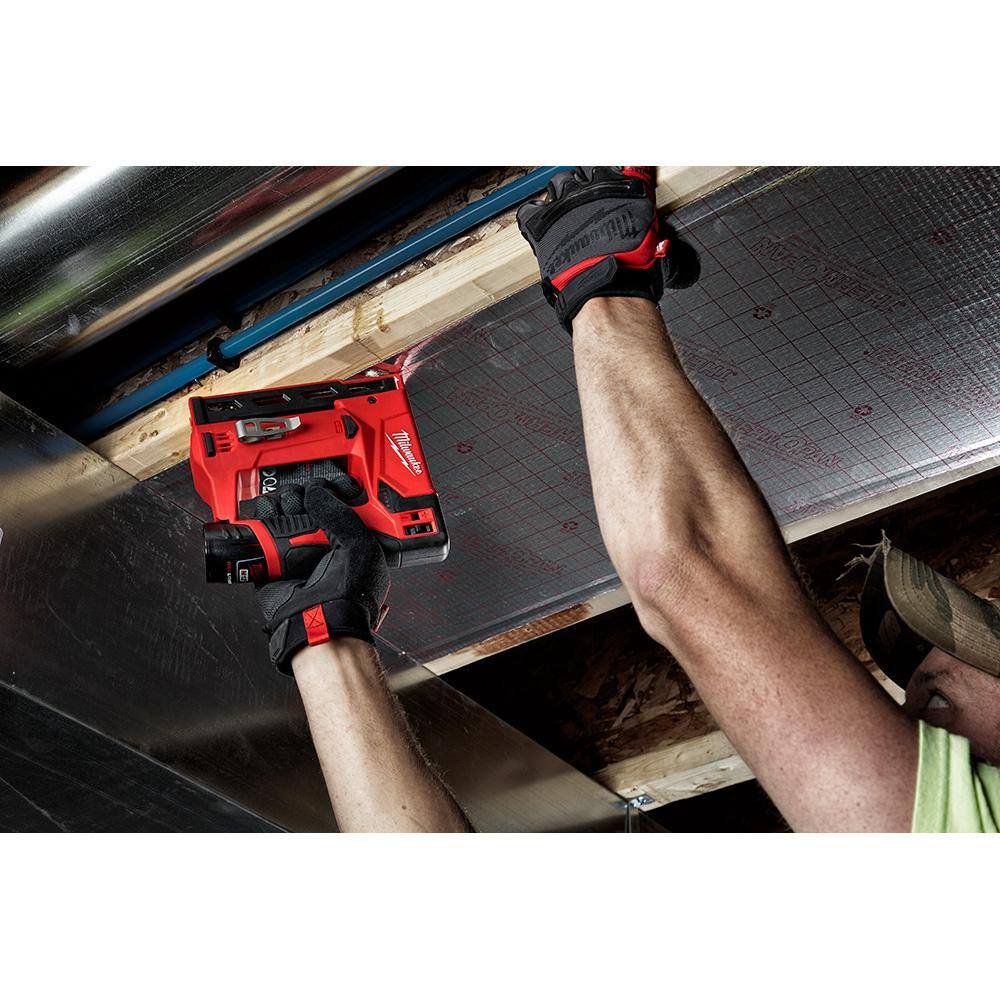 Milwaukee M12 12-Volt Lithium-Ion Cordless 3/8 in. Crown Stapler (Tool-Only) Milwaukee M12 12-Volt Lithium-Ion Cordless 3/8 in. Crown Stapler (Tool-Only) - Image 6