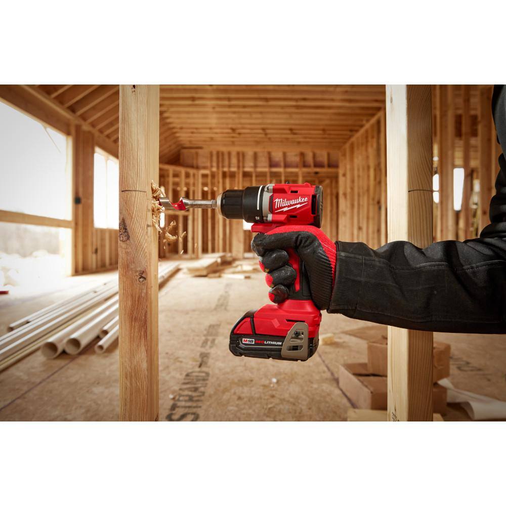Milwaukee M18 18V Lithium-Ion Brushless Cordless 1/2 in. Compact Drill/Driver (Tool-Only) Milwaukee M18 18V Lithium-Ion Brushless Cordless 1/2 in. Compact Drill/Driver (Tool-Only) - Image 5