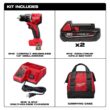 Milwaukee 3601-22CT M18 18V Lithium-Ion Brushless Cordless 1/2 in. Compact Drill/Driver Kit with Two 2.0 Ah Batteries, Charger and Case