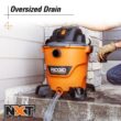 RIDGID HD1200 12 Gallon 5.0 Peak HP NXT Shop Vac Wet Dry Vacuum with General Debris Filter, Locking Hose and Accessory Attachments