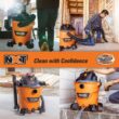 RIDGID HD1200 12 Gallon 5.0 Peak HP NXT Shop Vac Wet Dry Vacuum with General Debris Filter, Locking Hose and Accessory Attachments