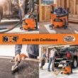 RIDGID HD1401 14 Gallon 6.0 Peak HP NXT Shop Vac Wet Dry Vacuum with Fine Dust Filter, Hose, Accessories and Car Cleaning Kit RIDGID HD1401 14 Gallon 6.0 Peak HP NXT Shop Vac Wet Dry Vacuum with Fine Dust Filter, Hose, Accessories and Car Cleaning Kit