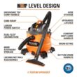 RIDGID HD1401 14 Gallon 6.0 Peak HP NXT Shop Vac Wet Dry Vacuum with Fine Dust Filter, Hose, Accessories and Car Cleaning Kit RIDGID HD1401 14 Gallon 6.0 Peak HP NXT Shop Vac Wet Dry Vacuum with Fine Dust Filter, Hose, Accessories and Car Cleaning Kit