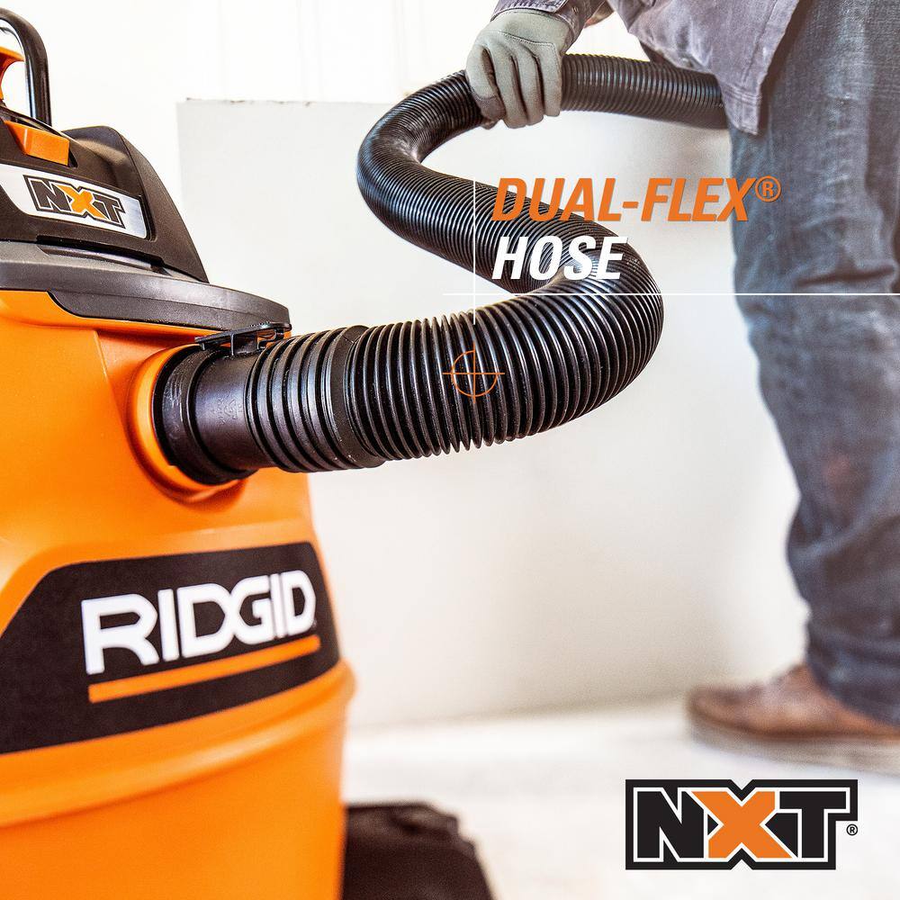 RIDGID HD1401 14 Gallon 6.0 Peak HP NXT Shop Vac Wet Dry Vacuum with Fine Dust Filter, Hose, Accessories and Car Cleaning Kit RIDGID HD1401 14 Gallon 6.0 Peak HP NXT Shop Vac Wet Dry Vacuum with Fine Dust Filter, Hose, Accessories and Car Cleaning Kit - Image 8