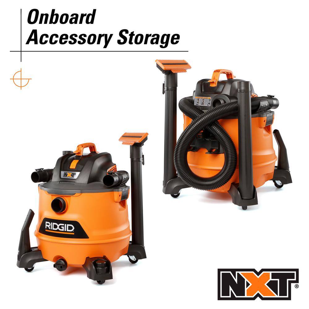 RIDGID HD1401 14 Gallon 6.0 Peak HP NXT Shop Vac Wet Dry Vacuum with Fine Dust Filter, Hose, Accessories and Car Cleaning Kit RIDGID HD1401 14 Gallon 6.0 Peak HP NXT Shop Vac Wet Dry Vacuum with Fine Dust Filter, Hose, Accessories and Car Cleaning Kit - Image 11