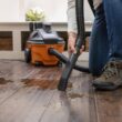 RIDGID 4 Gallon 5.0 Peak HP Portable Shop Vac Wet Dry Vacuum with Fine Dust Filter, Locking Hose and Accessory Attachments