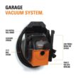 RIDGID WD5500 5 Gal. 5.0 Peak HP Portable Wall Mount Shop Vac Wet Dry Vacuum with Filter, Two Locking Hoses and Accessory Attachments