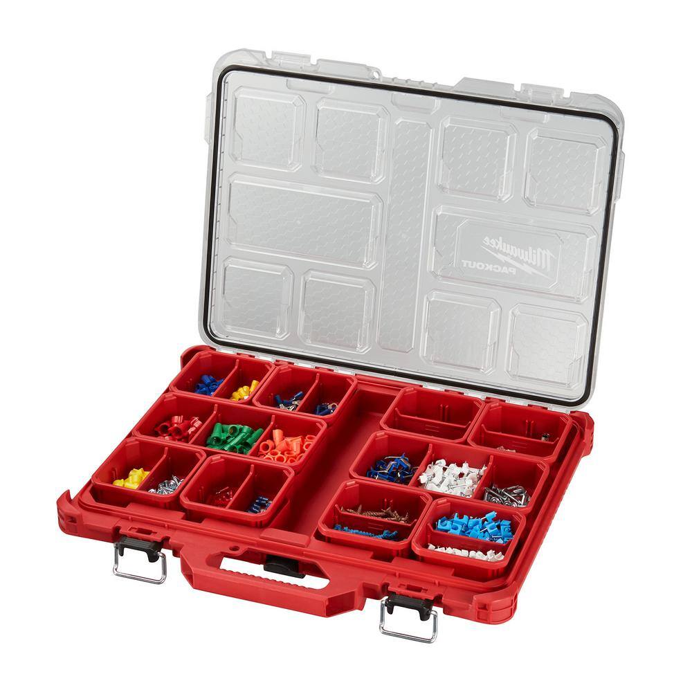 Milwaukee PACKOUT 11-Compartment Low-Profile Impact Resistant Portable Small Parts Organizer Milwaukee PACKOUT 11-Compartment Low-Profile Impact Resistant Portable Small Parts Organizer - Image 6