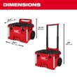 Milwaukee 48-22-8427 PACKOUT 22 in. Rolling Modular Tool Box Low Profile Handle