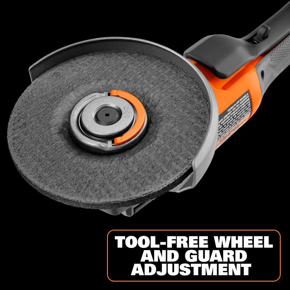 RIDGID 18V Brushless Cordless 4-1/2 in. Paddle Switch Angle Grinder (Tool Only) RIDGID 18V Brushless Cordless 4-1/2 in. Paddle Switch Angle Grinder (Tool Only) - Image 7