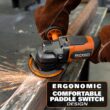 RIDGID 18V Brushless Cordless 4-1/2 in. Paddle Switch Angle Grinder (Tool Only) RIDGID 18V Brushless Cordless 4-1/2 in. Paddle Switch Angle Grinder (Tool Only)
