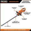 RIDGID R01401B 18V Brushless Cordless Battery 22 in. Hedge Trimmer (Tool Only)