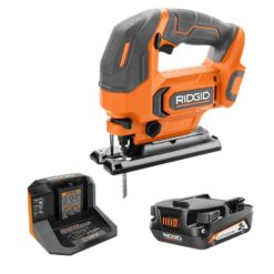 RIDGID R86345KSB 18V Cordless Jig Saw Kit with 2.0 Ah Lithium-Ion Battery and Charger