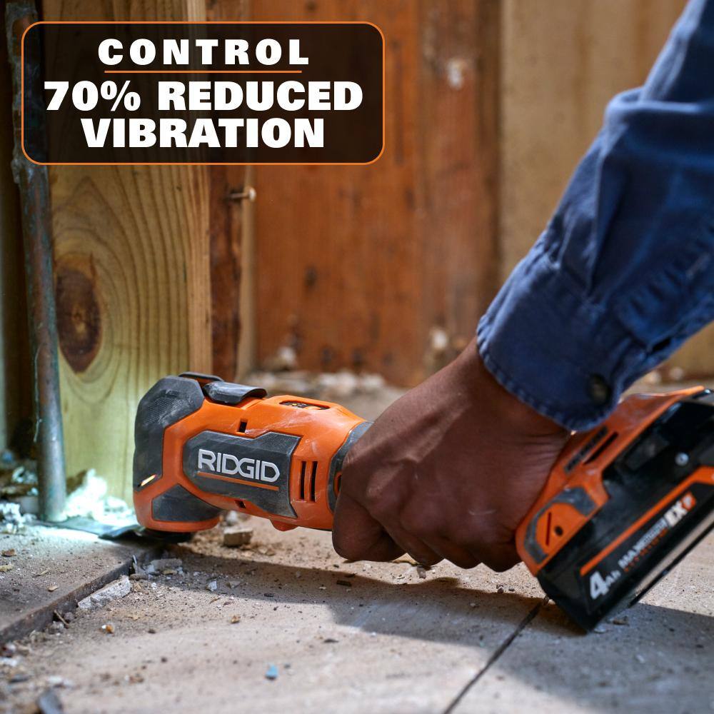 RIDGID 18V Brushless Cordless Multi-Tool (Tool Only) RIDGID 18V Brushless Cordless Multi-Tool (Tool Only) - Image 5