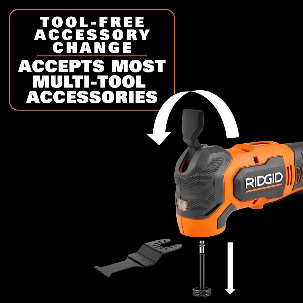 RIDGID 18V Brushless Cordless Multi-Tool (Tool Only) RIDGID 18V Brushless Cordless Multi-Tool (Tool Only) - Image 11