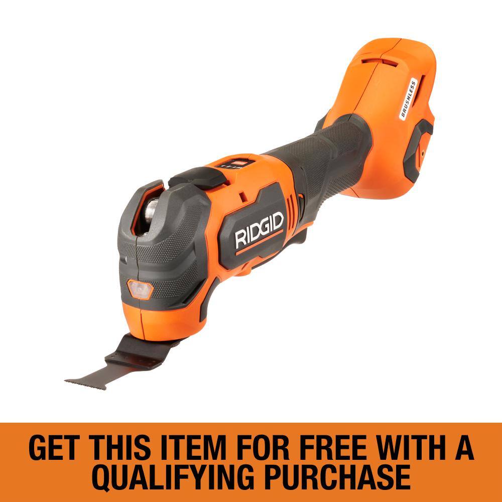 RIDGID 18V Brushless Cordless Multi-Tool (Tool Only) RIDGID 18V Brushless Cordless Multi-Tool (Tool Only) - Image 2