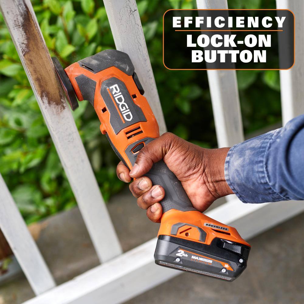 RIDGID 18V Brushless Cordless Multi-Tool (Tool Only) RIDGID 18V Brushless Cordless Multi-Tool (Tool Only) - Image 7