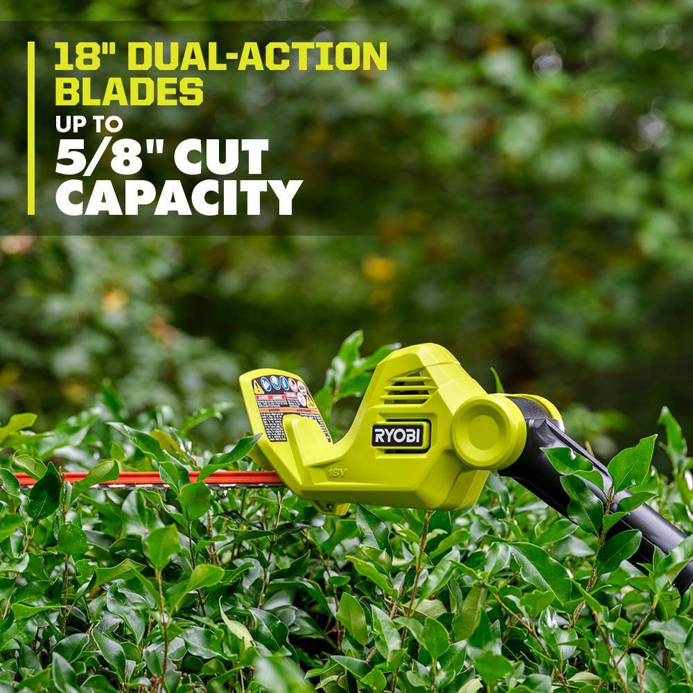RYOBI ONE+ 18V 18in. Cordless Battery Pole Hedge Trimmer (Tool Only) RYOBI ONE+ 18V 18in. Cordless Battery Pole Hedge Trimmer (Tool Only) - Image 12