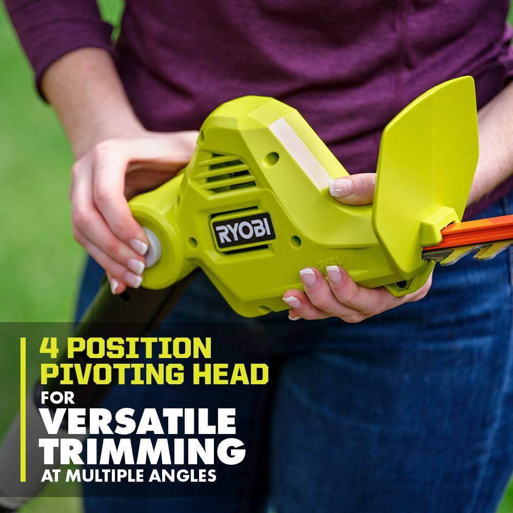 RYOBI ONE+ 18V 18in. Cordless Battery Pole Hedge Trimmer (Tool Only) RYOBI ONE+ 18V 18in. Cordless Battery Pole Hedge Trimmer (Tool Only) - Image 10