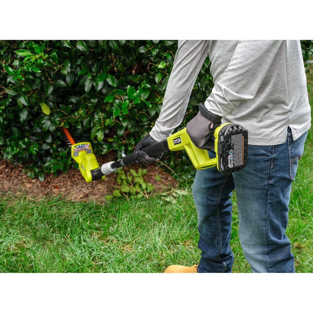 RYOBI ONE+ 18V 18in. Cordless Battery Pole Hedge Trimmer (Tool Only) RYOBI ONE+ 18V 18in. Cordless Battery Pole Hedge Trimmer (Tool Only) - Image 9
