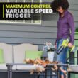 RYOBI ONE+ HP 18V Brushless Cordless 220 CFM 140 MPH Compact Blower with 4.0 Ah Battery & Charger