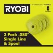 RYOBI ONE+ 18V 13 in. Cordless Battery String Trimmer/Edger with Extra 3-Pack of Spools (Tool Only) RYOBI ONE+ 18V 13 in. Cordless Battery String Trimmer/Edger with Extra 3-Pack of Spools (Tool Only)