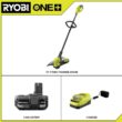 RYOBI ONE+ 18V 13 in. Cordless Battery String Trimmer/Edger with 4.0 Ah Battery and Charger