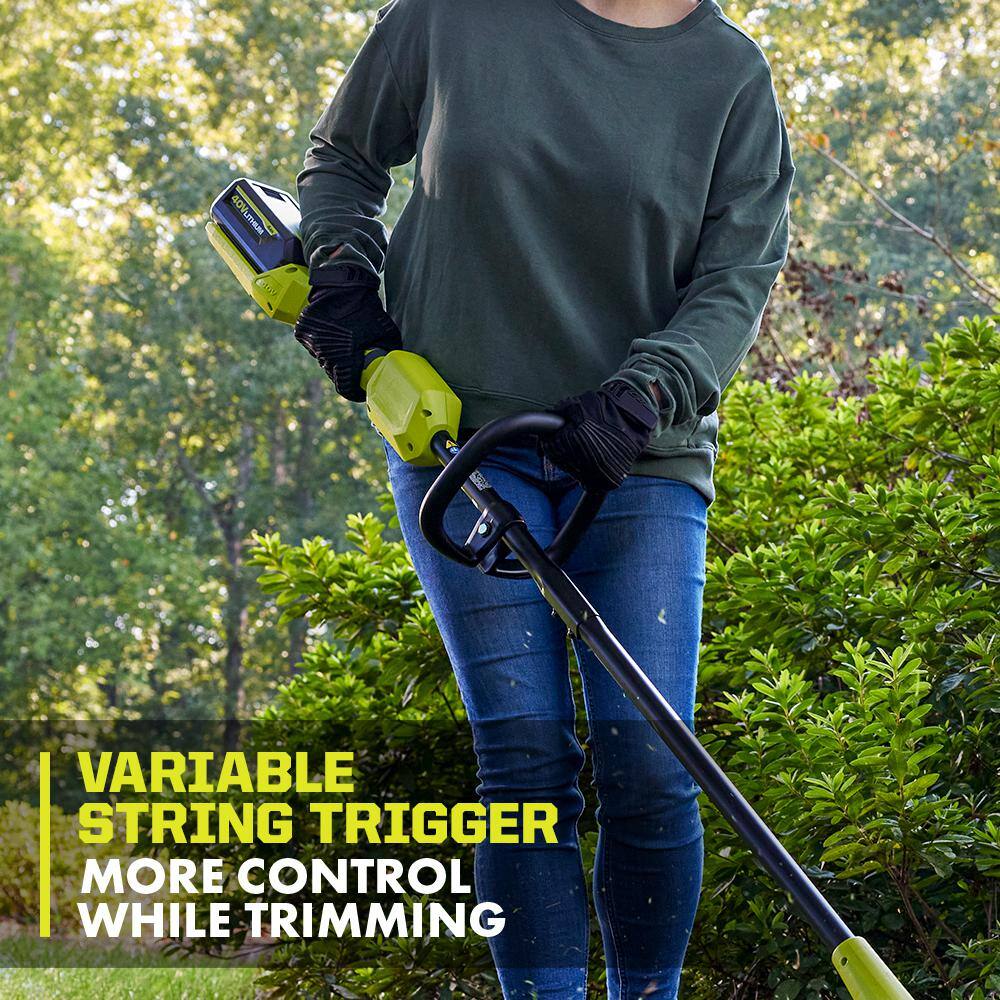 RYOBI RY402013BTL 40V 12 in. Cordless Battery String Trimmer (Tool Only) RYOBI RY402013BTL 40V 12 in. Cordless Battery String Trimmer (Tool Only) - Image 6