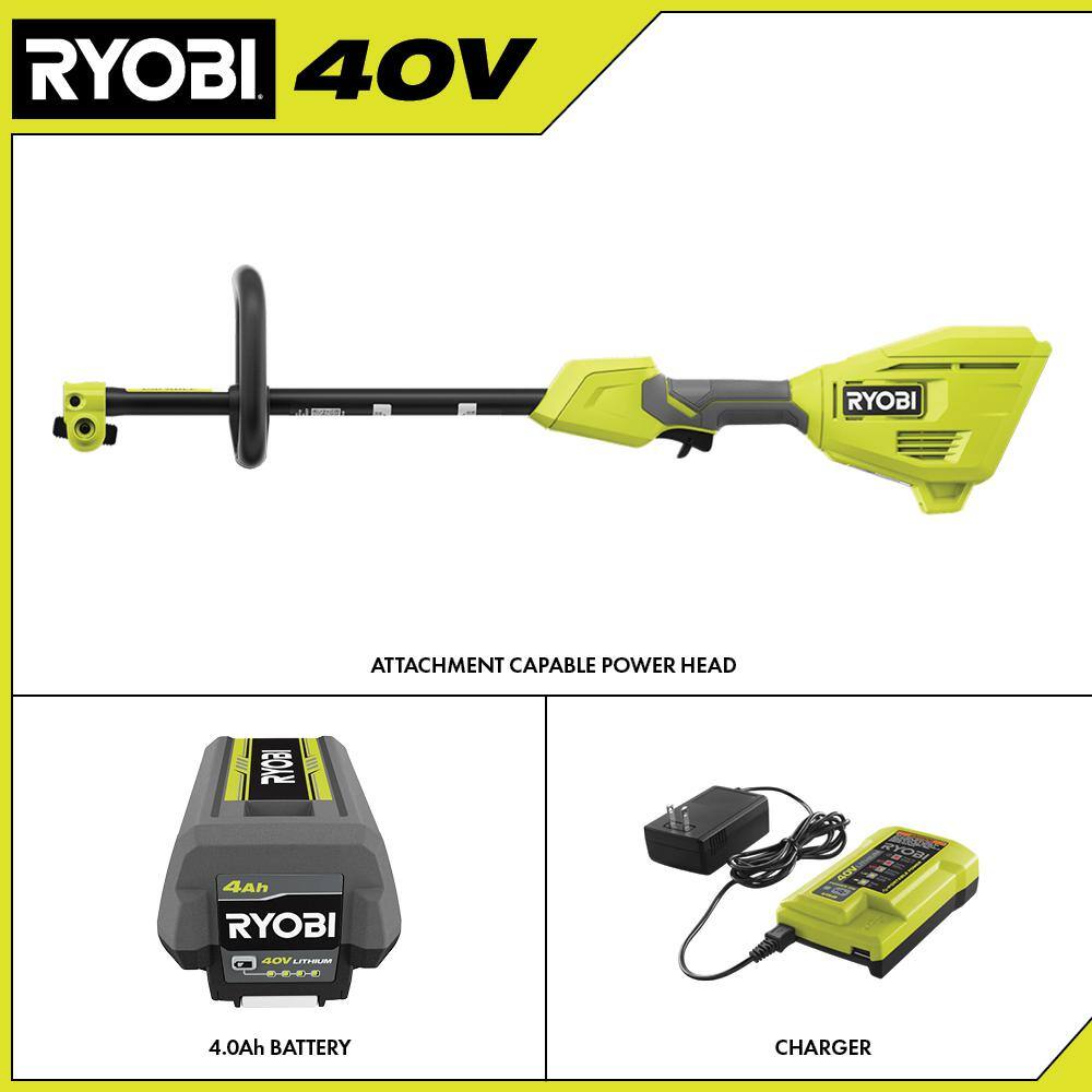 RYOBI 40V Expand-It Cordless Battery Attachment Capable Powerhead Kit RYOBI 40V Expand-It Cordless Battery Attachment Capable Powerhead Kit - Image 10