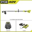 RYOBI RY40ST01K 40V 15 in. Expand-It Cordless Battery Attachment Capable String Trimmer with 4.0 Ah Battery and Charger