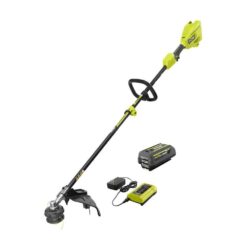 RYOBI RY40ST01K 40V 15 in. Expand-It Cordless Battery Attachment Capable String Trimmer with 4.0 Ah Battery and Charger