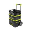 RYOBI LINK Rolling Tool Box with LINK Medium Tool Box and LINK Tool Crate
