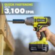 RYOBI ONE+ 18V Cordless 1/2 in. Impact Wrench Kit with 4.0 Ah Battery and Charger RYOBI ONE+ 18V Cordless 1/2 in. Impact Wrench Kit with 4.0 Ah Battery and Charger