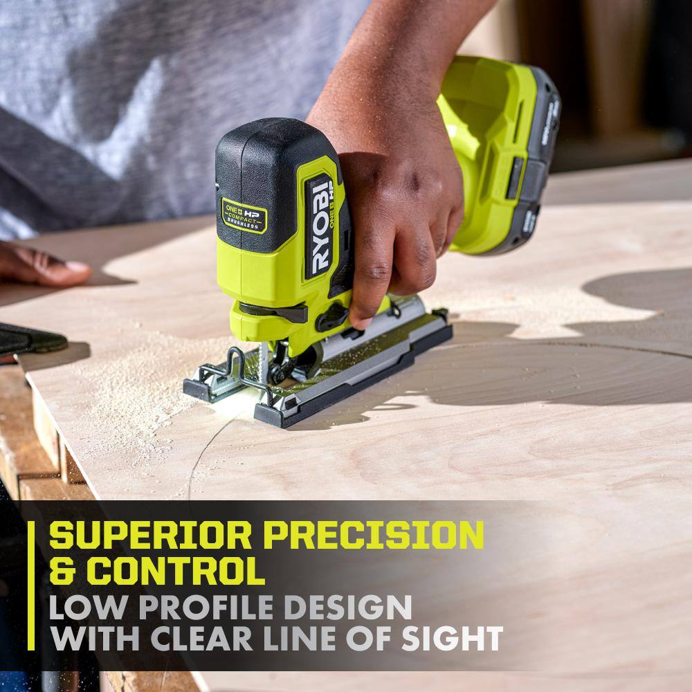 RYOBI ONE+ HP 18V Brushless Cordless Compact Barrel Grip Jig Saw (Tool Only) RYOBI ONE+ HP 18V Brushless Cordless Compact Barrel Grip Jig Saw (Tool Only) - Image 11