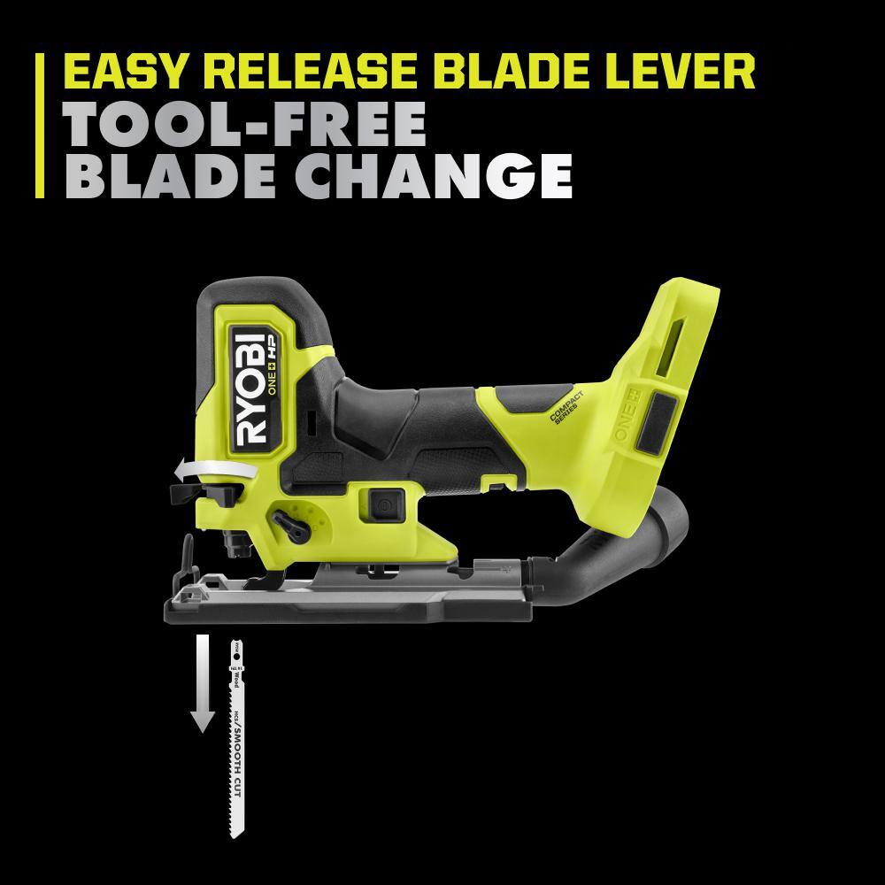 RYOBI ONE+ HP 18V Brushless Cordless Compact Barrel Grip Jig Saw (Tool Only) RYOBI ONE+ HP 18V Brushless Cordless Compact Barrel Grip Jig Saw (Tool Only) - Image 6