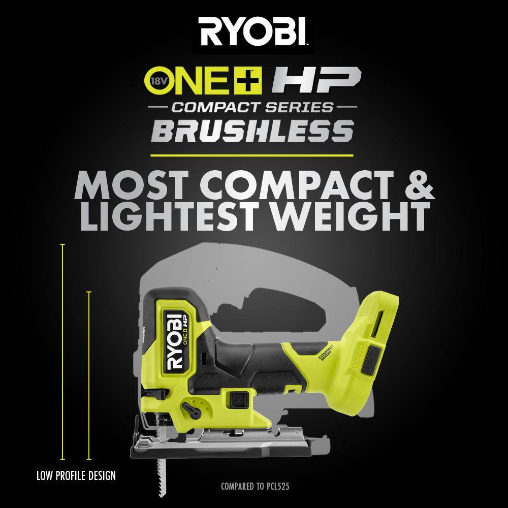 RYOBI ONE+ HP 18V Brushless Cordless Compact Barrel Grip Jig Saw (Tool Only) RYOBI ONE+ HP 18V Brushless Cordless Compact Barrel Grip Jig Saw (Tool Only) - Image 5