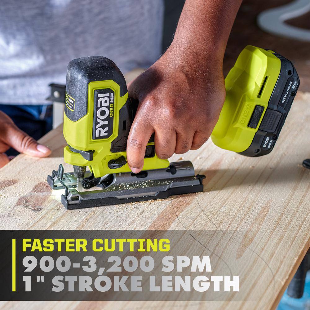 RYOBI ONE+ HP 18V Brushless Cordless Compact Barrel Grip Jig Saw (Tool Only) RYOBI ONE+ HP 18V Brushless Cordless Compact Barrel Grip Jig Saw (Tool Only) - Image 12