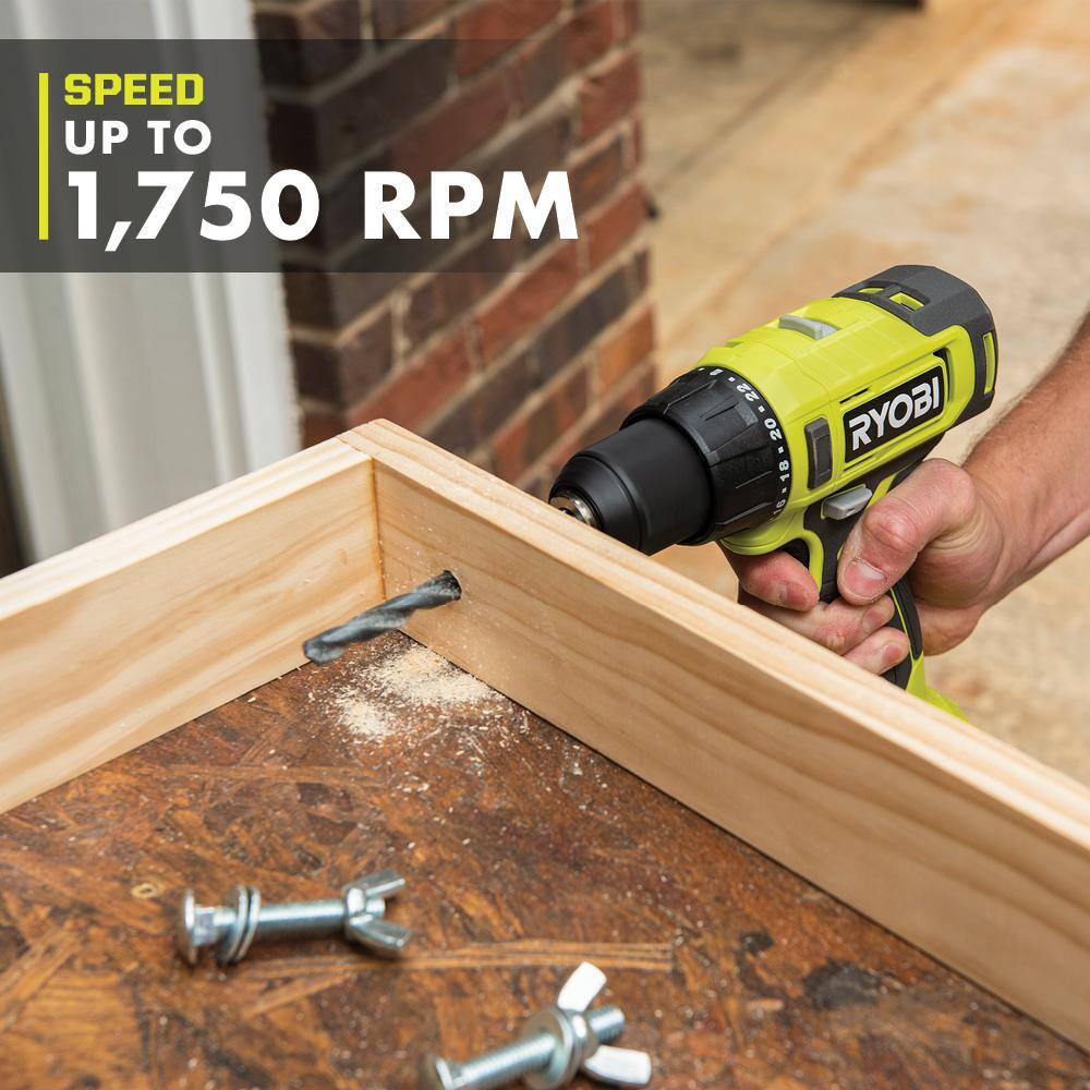 RYOBI ONE+ 18V Cordless 1/2 in. Drill/Driver (Tool Only) RYOBI ONE+ 18V Cordless 1/2 in. Drill/Driver (Tool Only) - Image 8