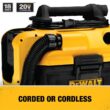 DEWALT DCV581H 20V MAX 2 Gal. Cordless/Corded Wet/Dry Vacuum