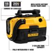 DEWALT DCV581H 20V MAX 2 Gal. Cordless/Corded Wet/Dry Vacuum