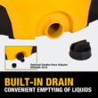 DEWALT DXV209P 9 Gal. 5-Peak HP Wet/Dry Vac with Detachable Blower, Filters, and Accessories