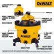 DEWALT DXV209P 9 Gal. 5-Peak HP Wet/Dry Vac with Detachable Blower, Filters, and Accessories