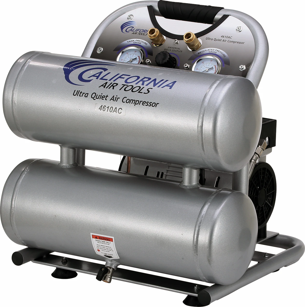 California Air Tools 4.6-Gallon Stationary Electric 120 PSI Twin Stack Air Compressor California Air Tools 4.6-Gallon Stationary Electric 120 PSI Twin Stack Air Compressor
