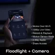 Geeni Geeni floodlight camera Outdoor 1-Camera Hardwired Floodlight Micro Sd Security Camera System
