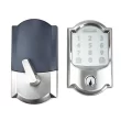 Schlage Encode Camelot Satin Nickel Smart Lock Electronic Deadbolt with Wifi Touchscreen Keypad