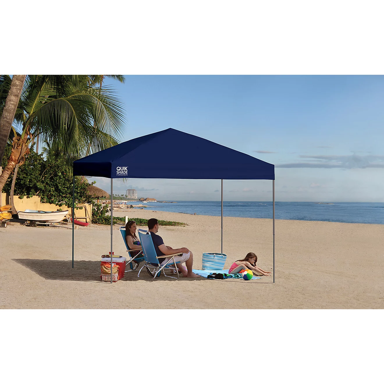 ShelterLogic Expedition Straight Leg 10 ft x 10 ft Pop-Up Canopy Tent - Blue Dark 01 ShelterLogic Expedition Straight Leg 10 ft x 10 ft Pop-Up Canopy Tent - Blue Dark 01 - Image 2