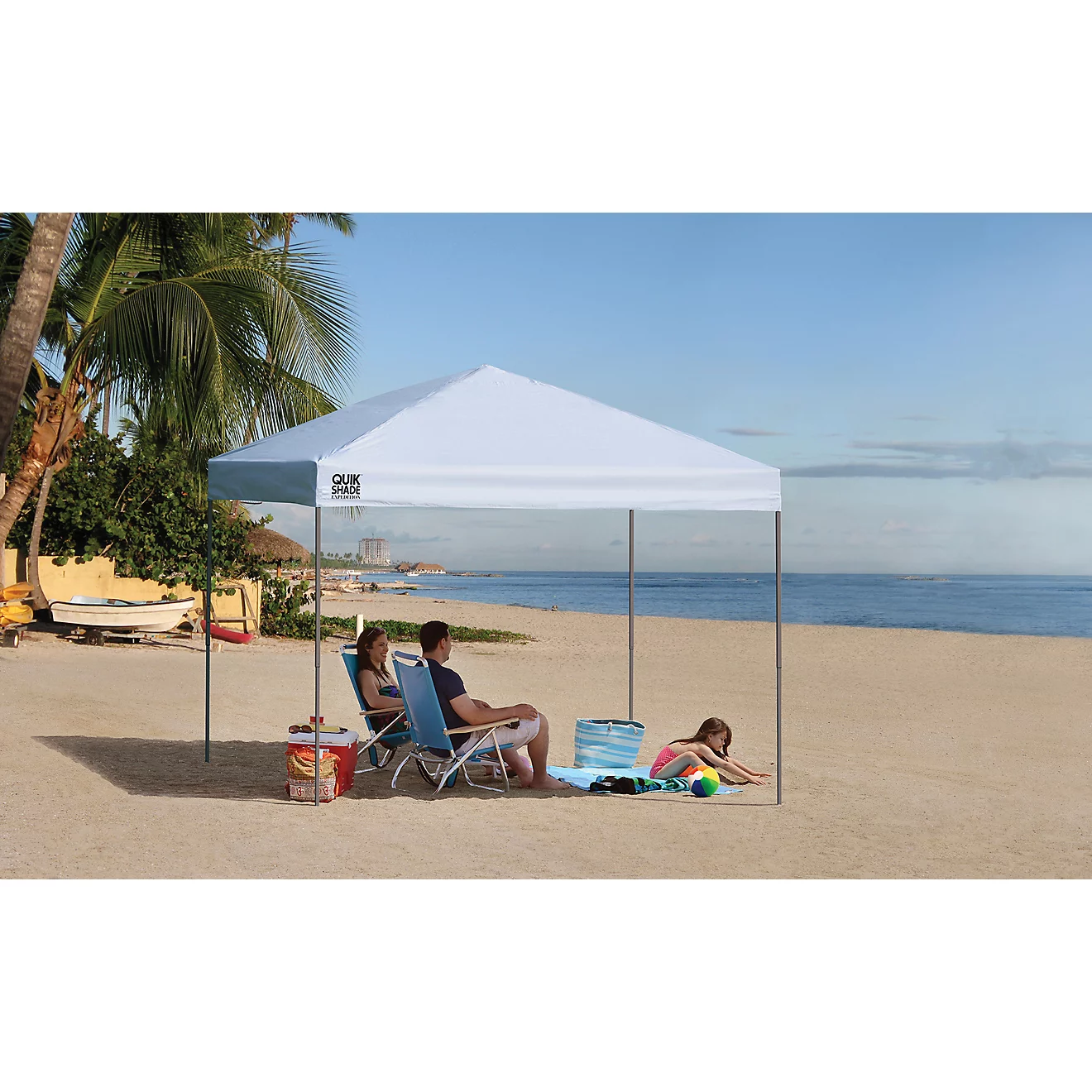 ShelterLogic Expedition Straight Leg 10 ft x 10 ft Pop-Up Canopy Tent - White ShelterLogic Expedition Straight Leg 10 ft x 10 ft Pop-Up Canopy Tent - White - Image 2