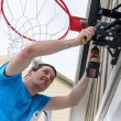 Lifetime 44 in Polycarbonate Basketball Backboard and Rim Combo