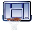 Lifetime 44 in Polycarbonate Basketball Backboard and Rim Combo