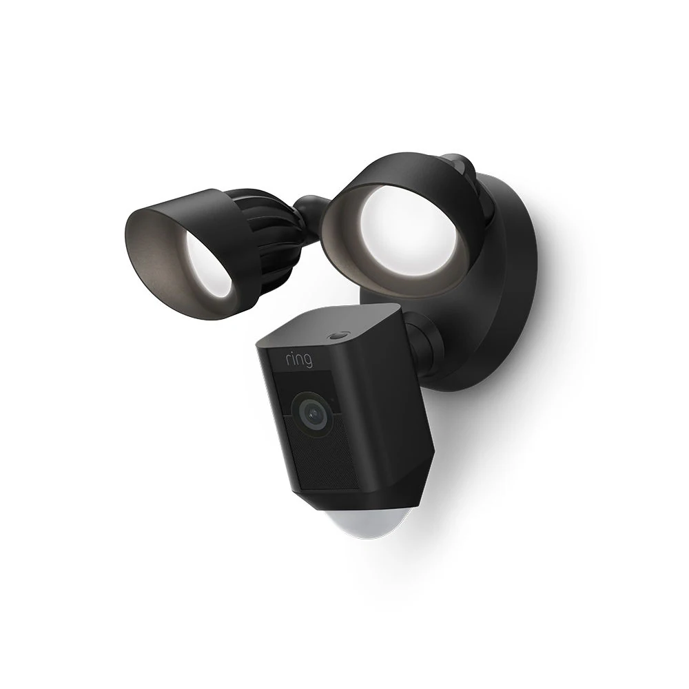 Ring Floodlight Cam Wired Plus - Smart Security Video Camera with 2 Motion-Activated LED Floodlights, 2-Way Talk, Color Night Vision, Black Ring Floodlight Cam Wired Plus - Smart Security Video Camera with 2 Motion-Activated LED Floodlights, 2-Way Talk, Color Night Vision, Black